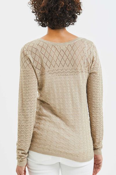 Gilet ajouré femme