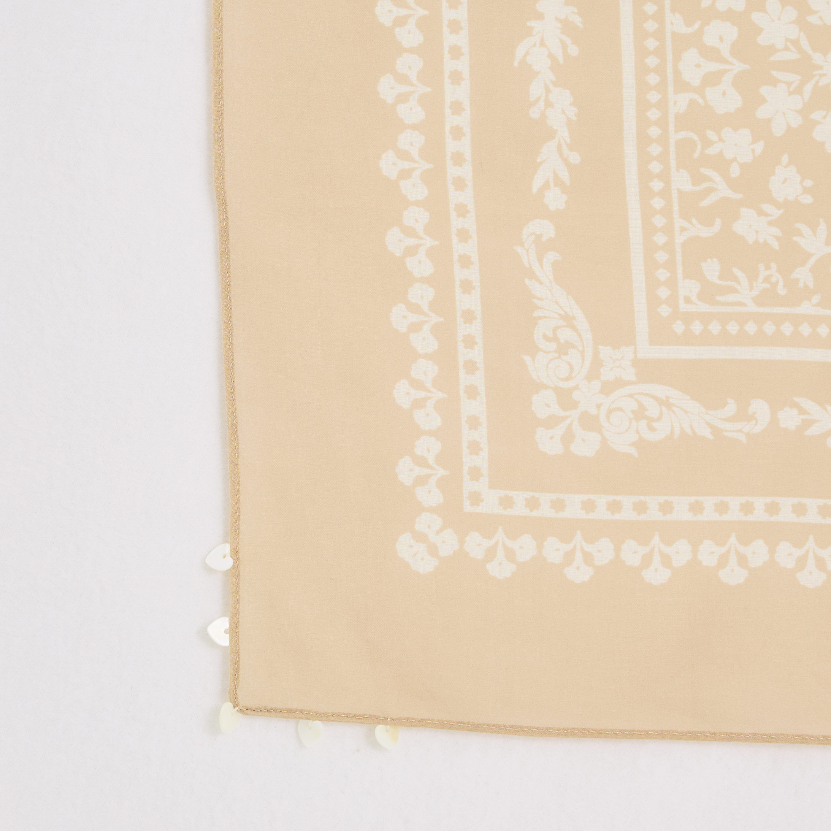 Foulard carr&eacute; motif bandana femme