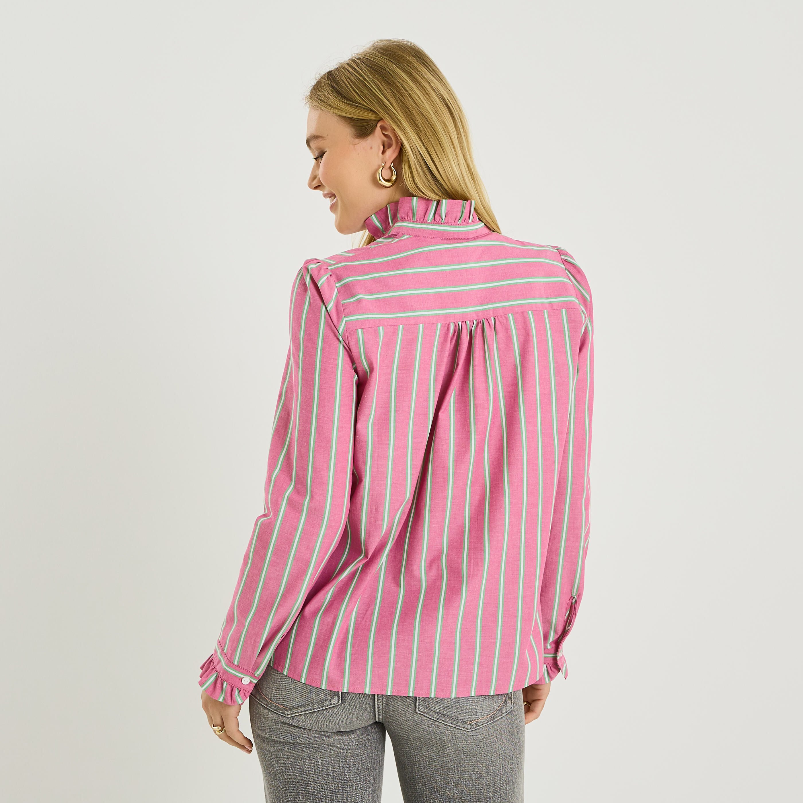 Chemisier col victorien femme