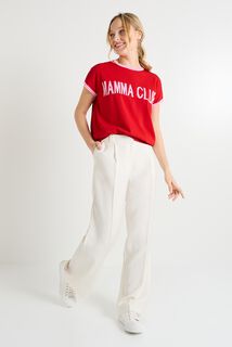 Pull manches courtes femme