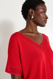 Pull manches courtes femme