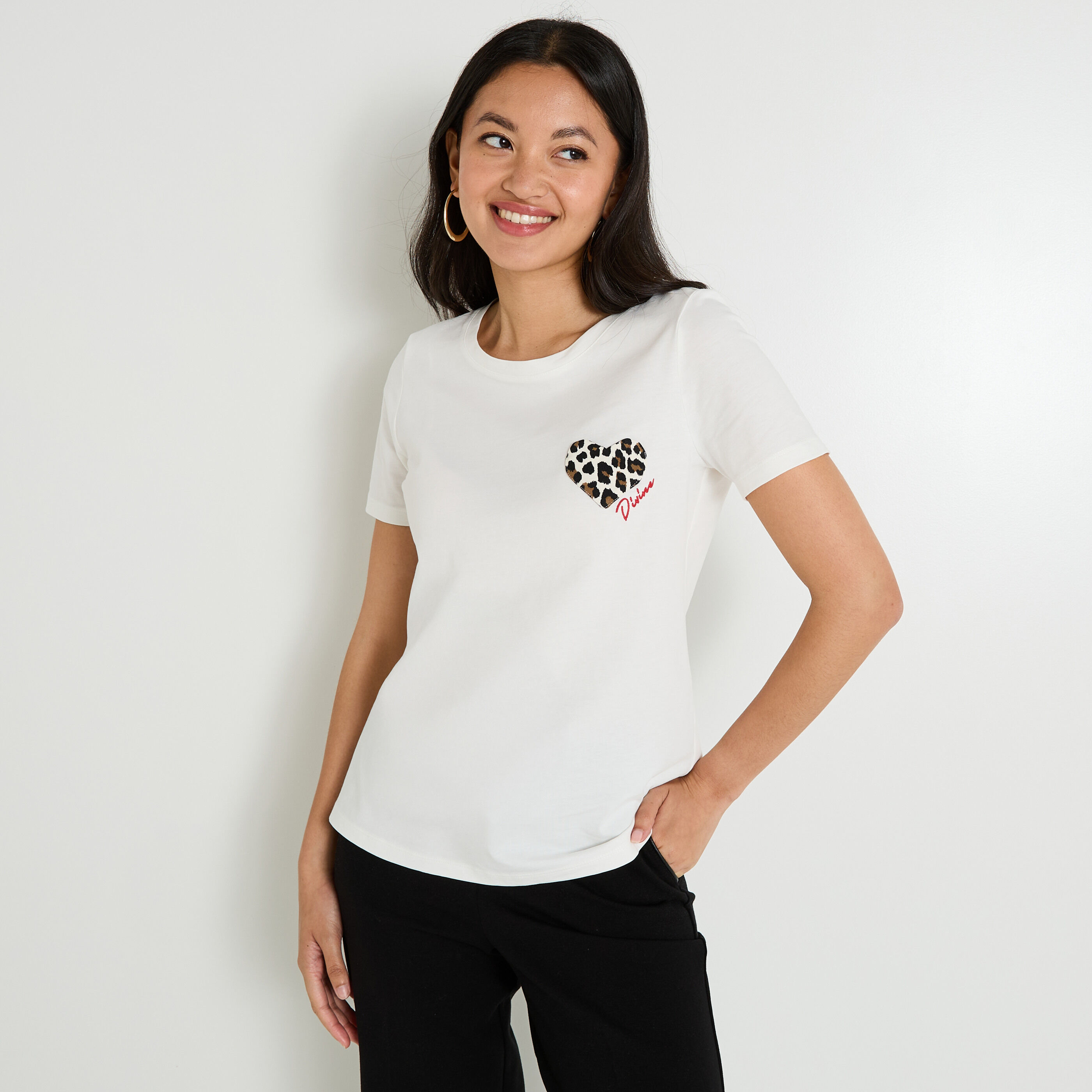 T shirt manches courtes femme