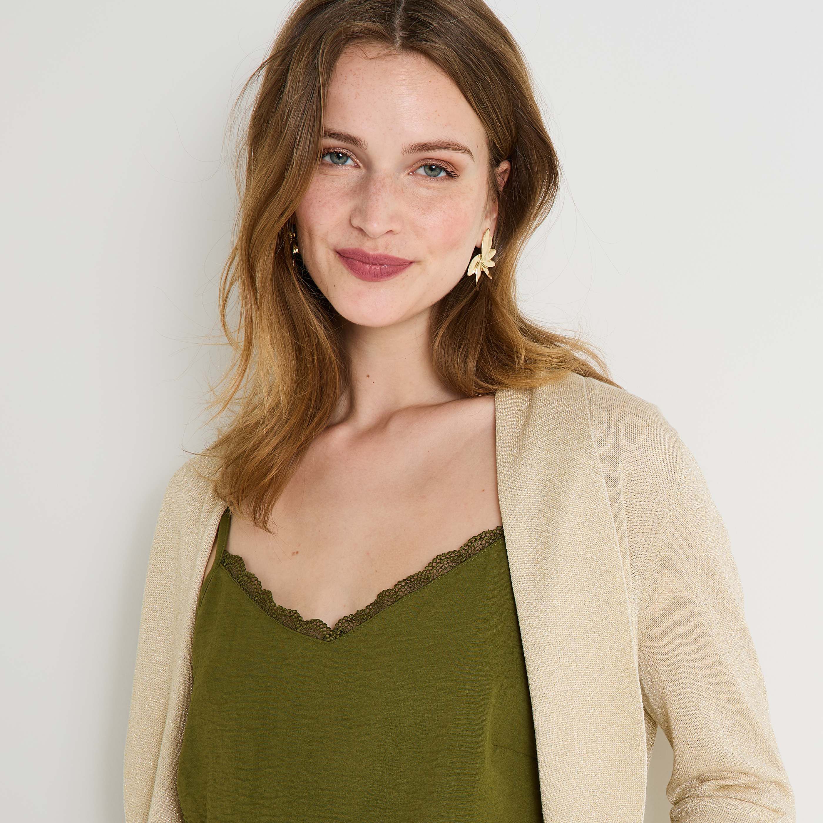 Gilet manches longues femme