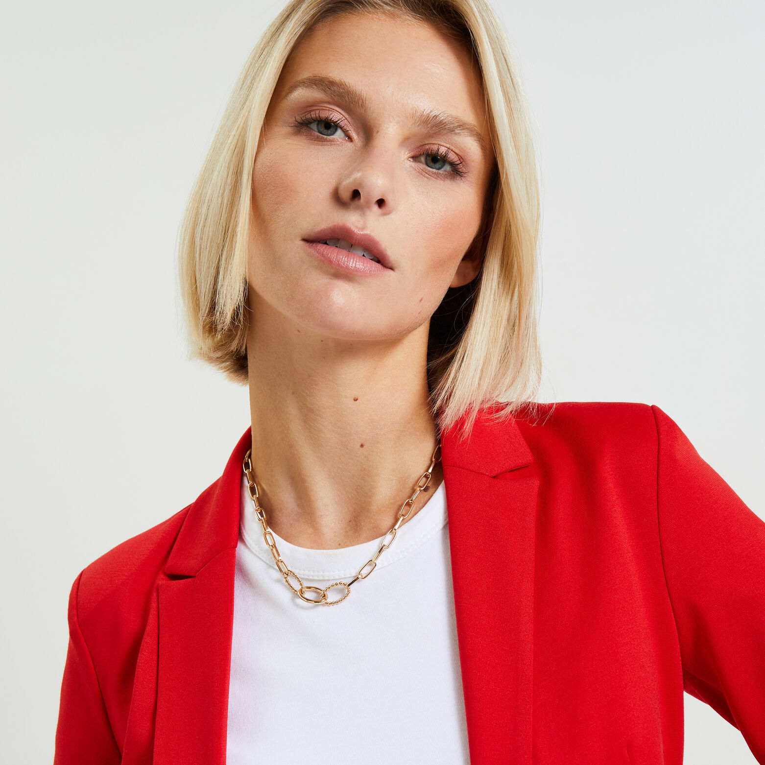 Veste tailleur en maille femme