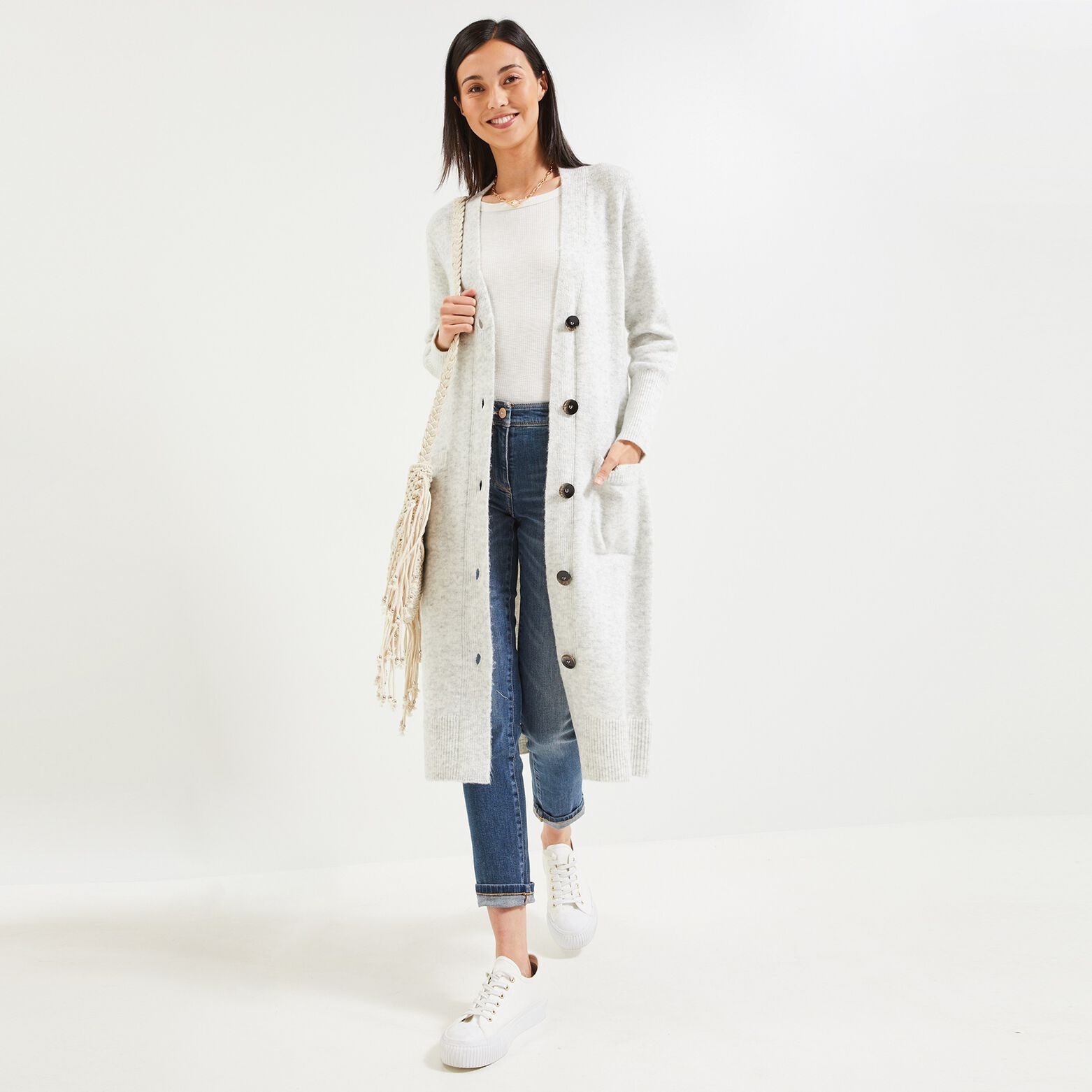 Gilet long femme