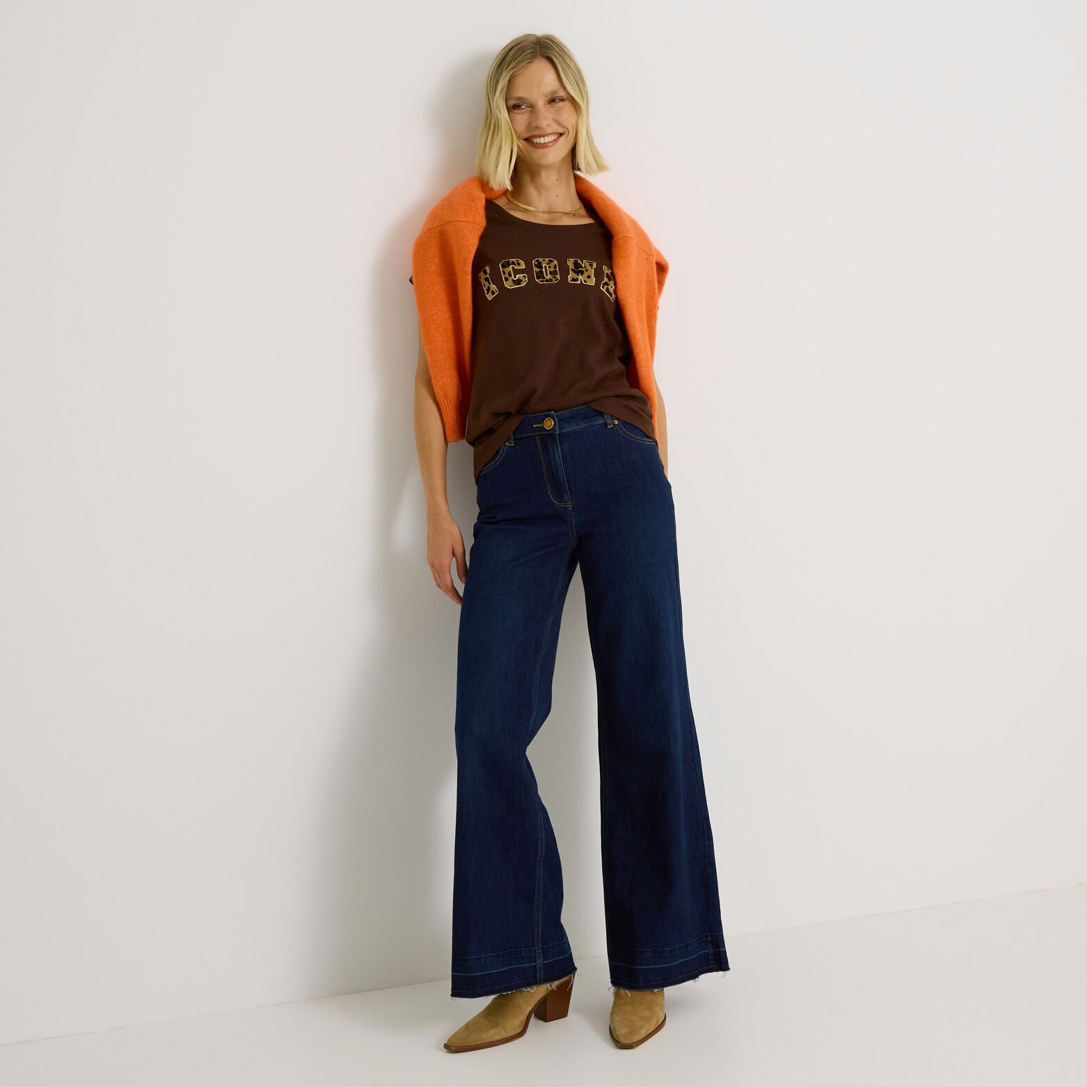 T shirt col rond femme