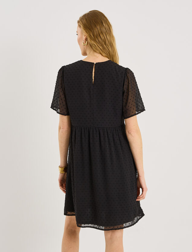 Robe courte en plumetis