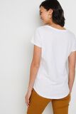 T-shirt manches courtes V femme