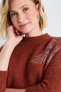 Pull col rond femme