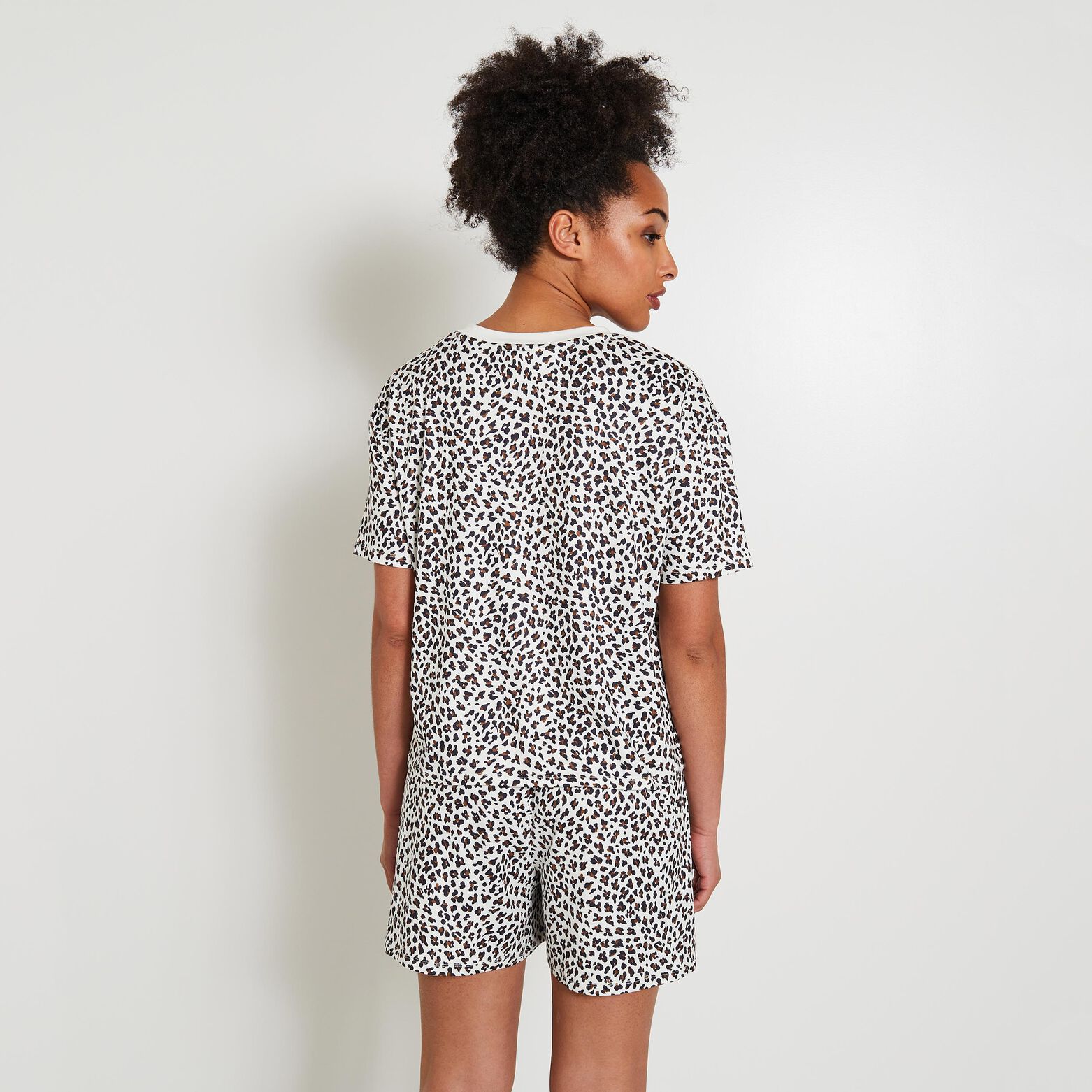 Tshirt de pyjama léopard femme