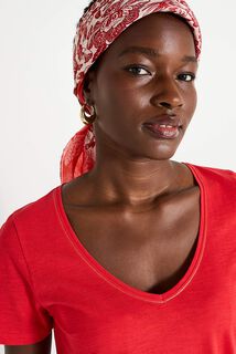 T-shirt col V femme