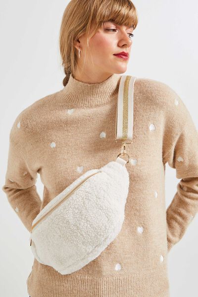 Banane fausse fourrure femme
