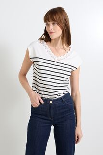 T-shirt col V femme