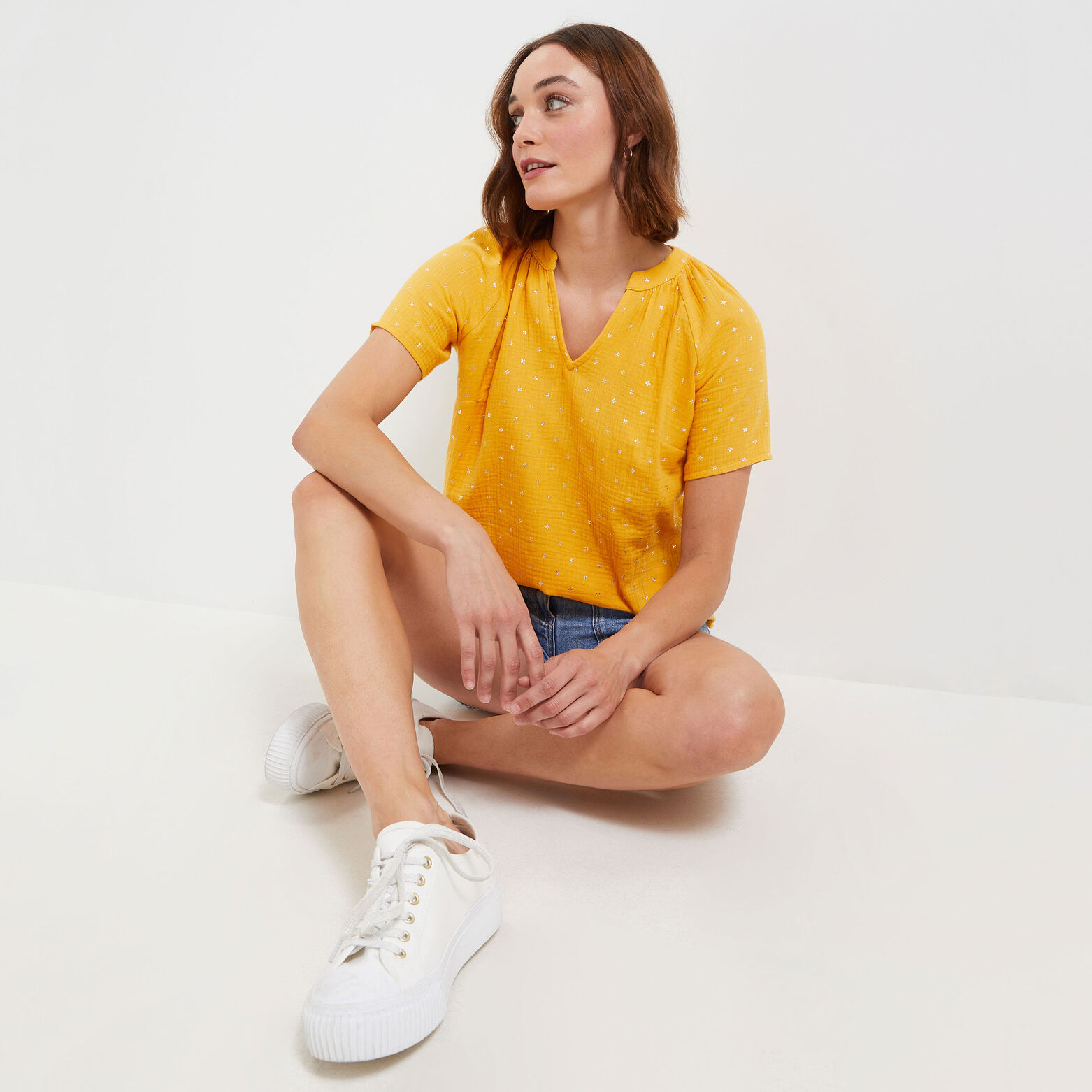 Blouse en gaze de coton 
