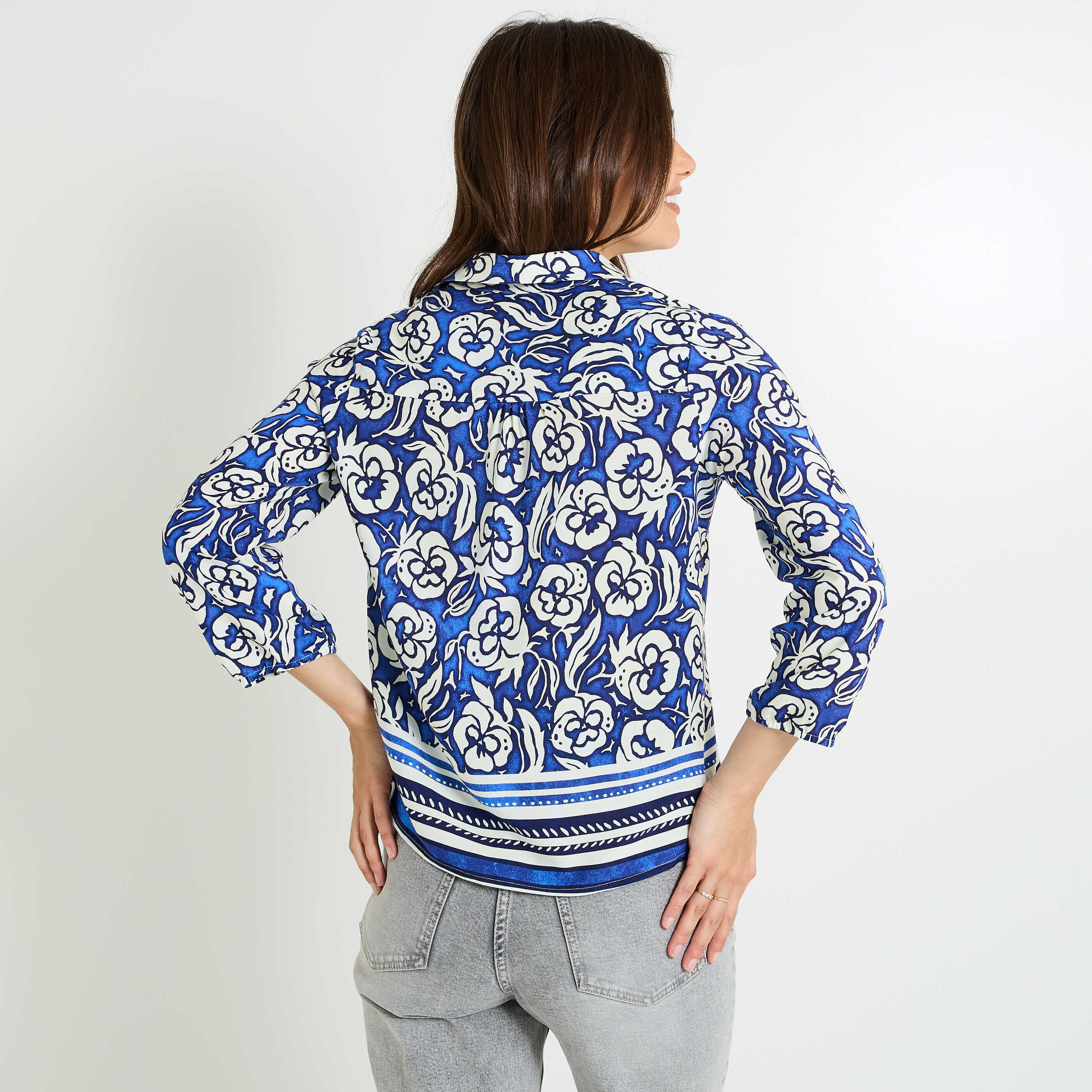 Blouse imprim&eacute;e femme