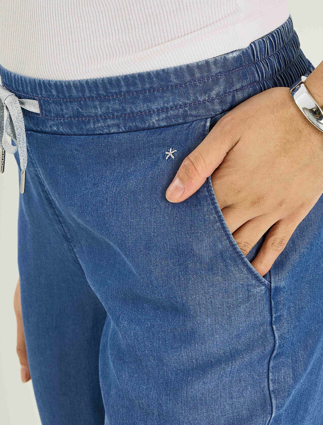 Pantalon large en lyocell femme