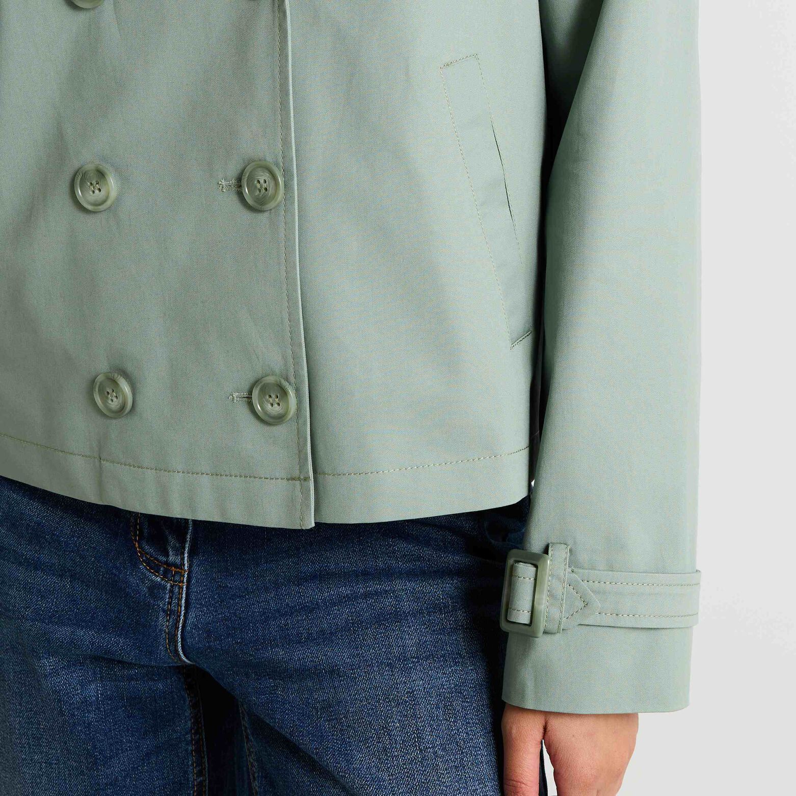 Trench court femme