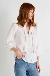 Blouse brodée femme