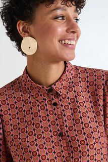 Chemisier col chemise femme