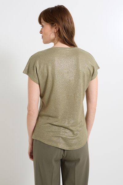T-shirt en lin mélangé femme