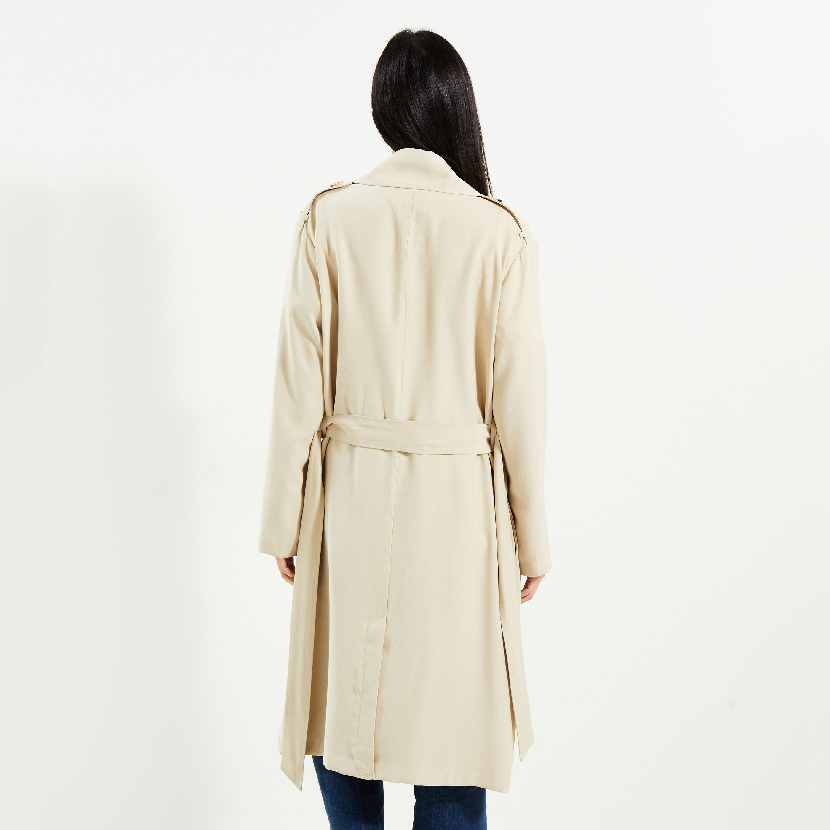 Trench fluide femme BEIGE Graindemalice