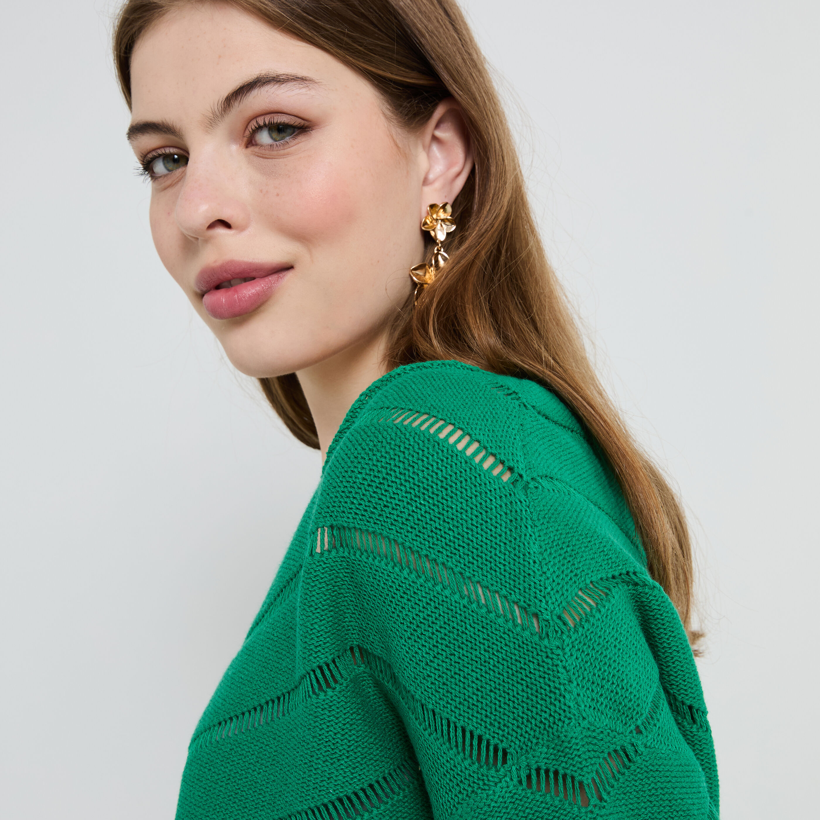 Pull manches 3/4 femme