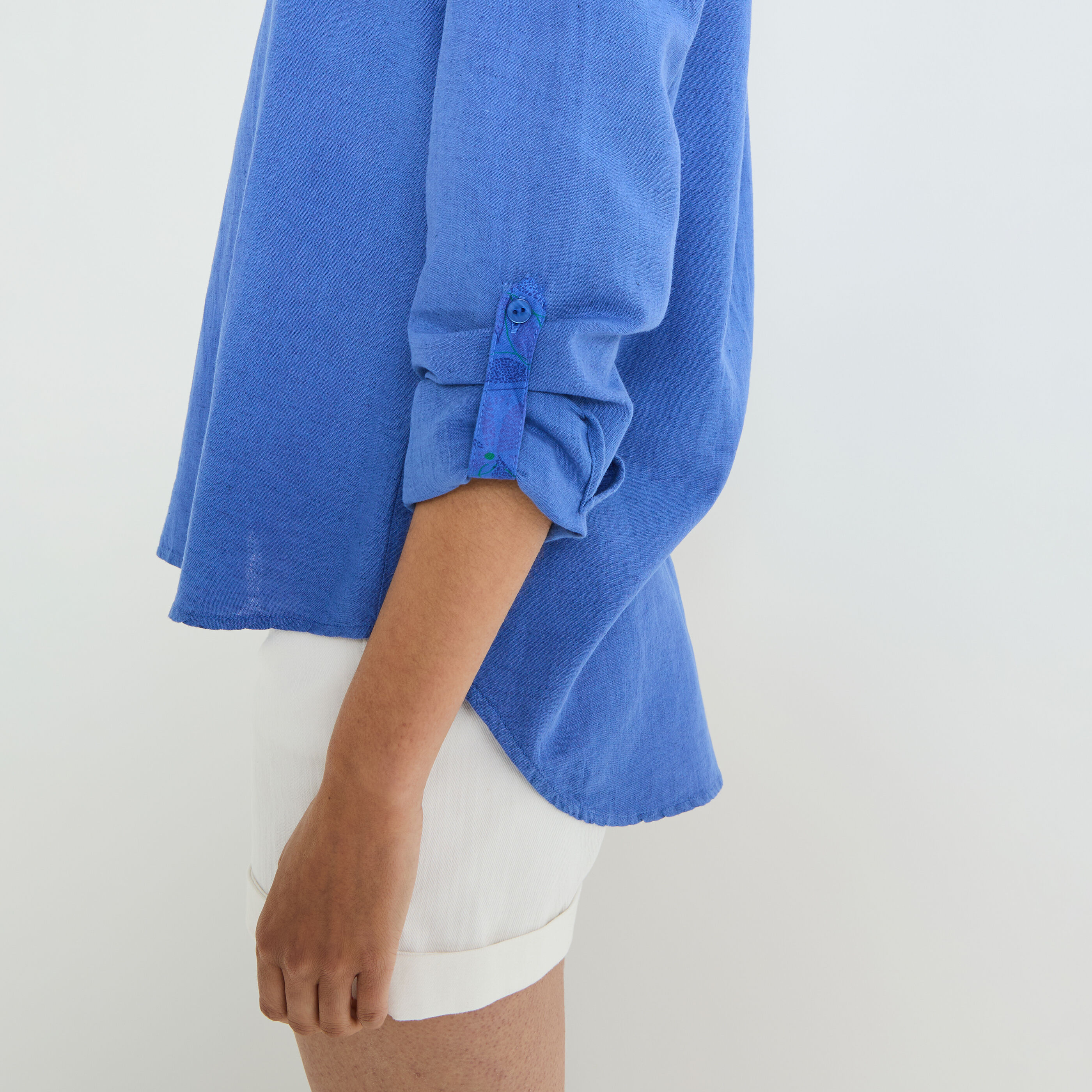 Blouse en coton et lin femme