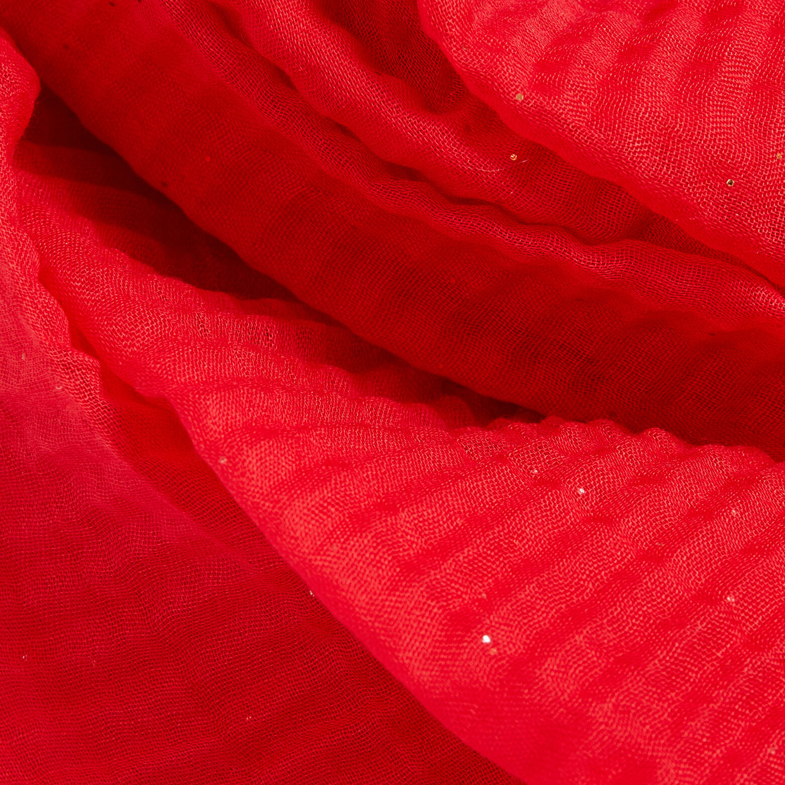 Etole plisée pailletée femme