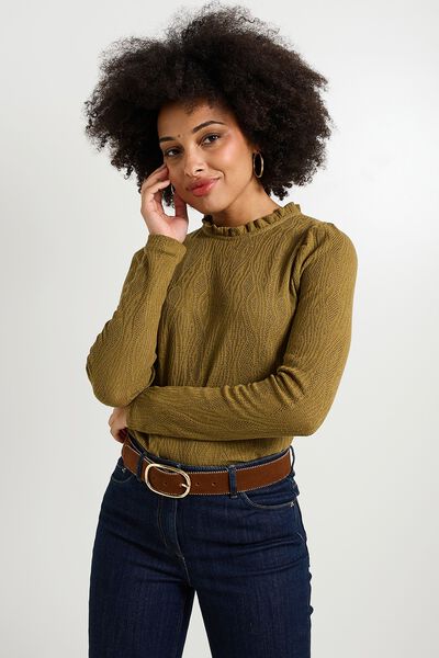 T-shirt col montant femme