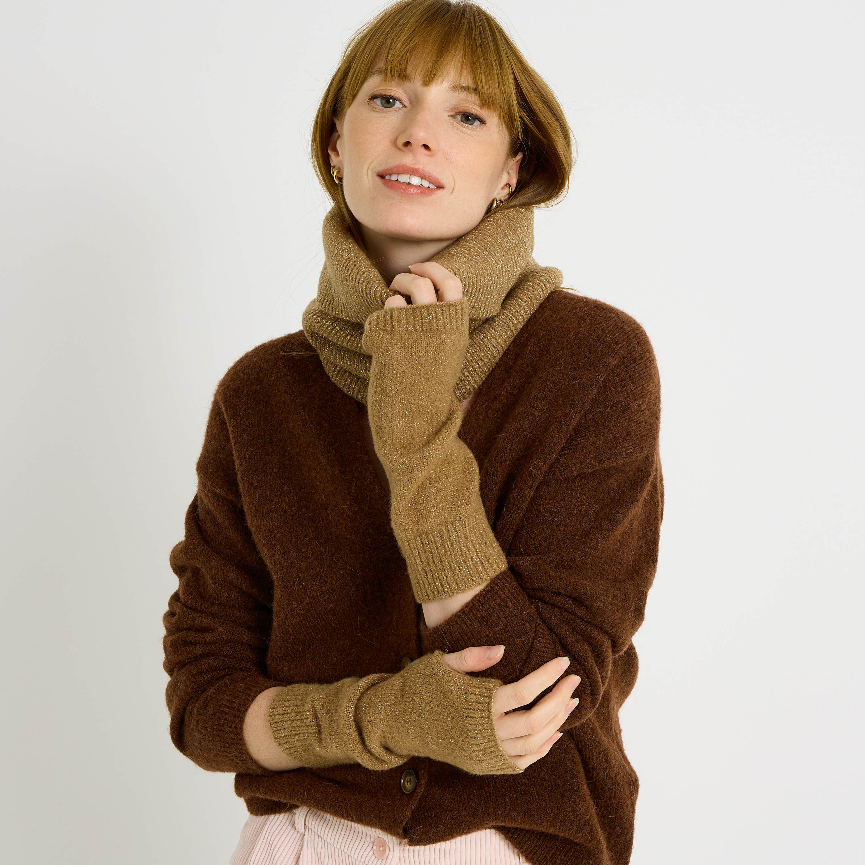 Coffret cadeau col et mitaines femme