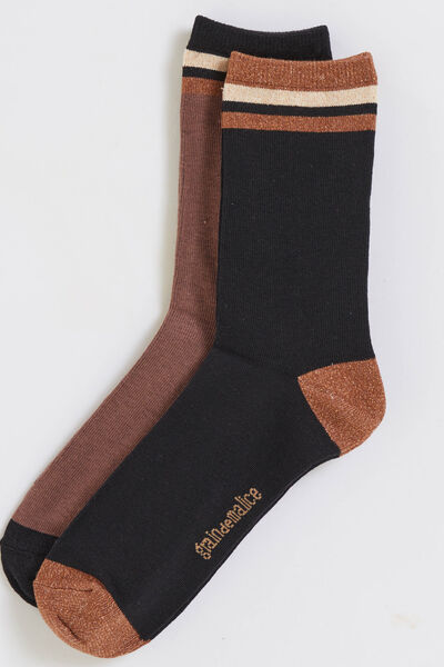 Lot de 2 paires de chaussettes femme