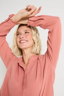 Blouse en gaze de coton femme