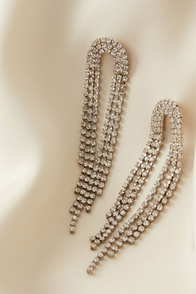 Boucles d'oreilles pendantes strass