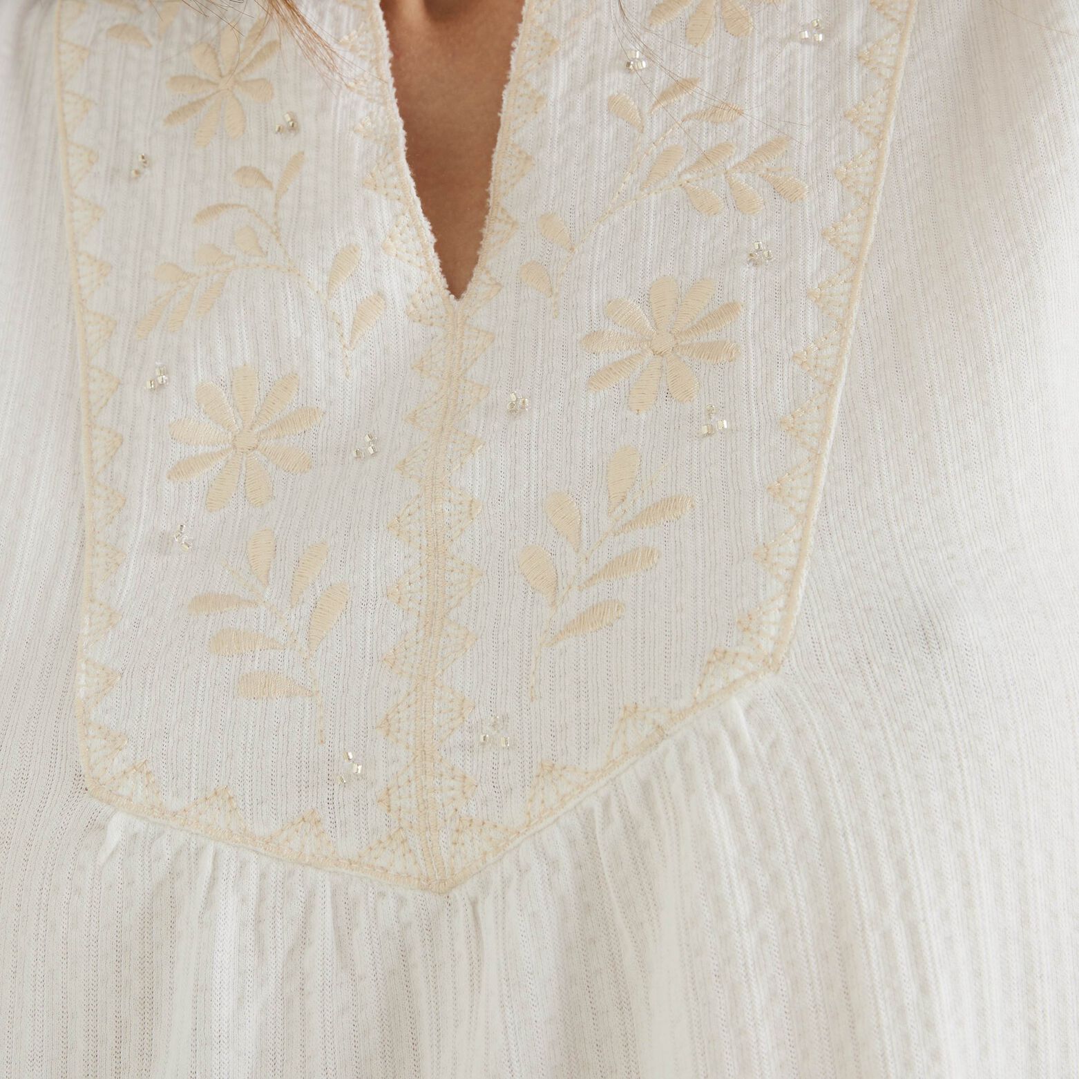 Robe col V femme