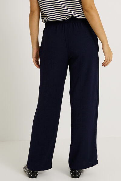 Pantalon fluide taille élastiquée femme
