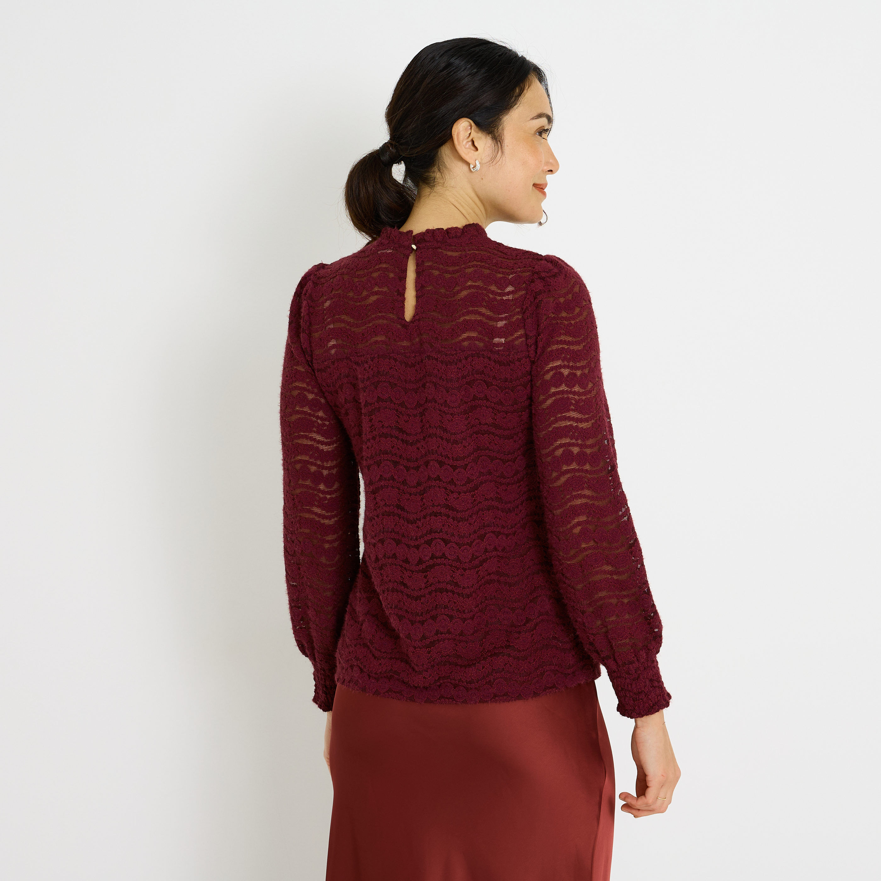 Blouse col victorien femme