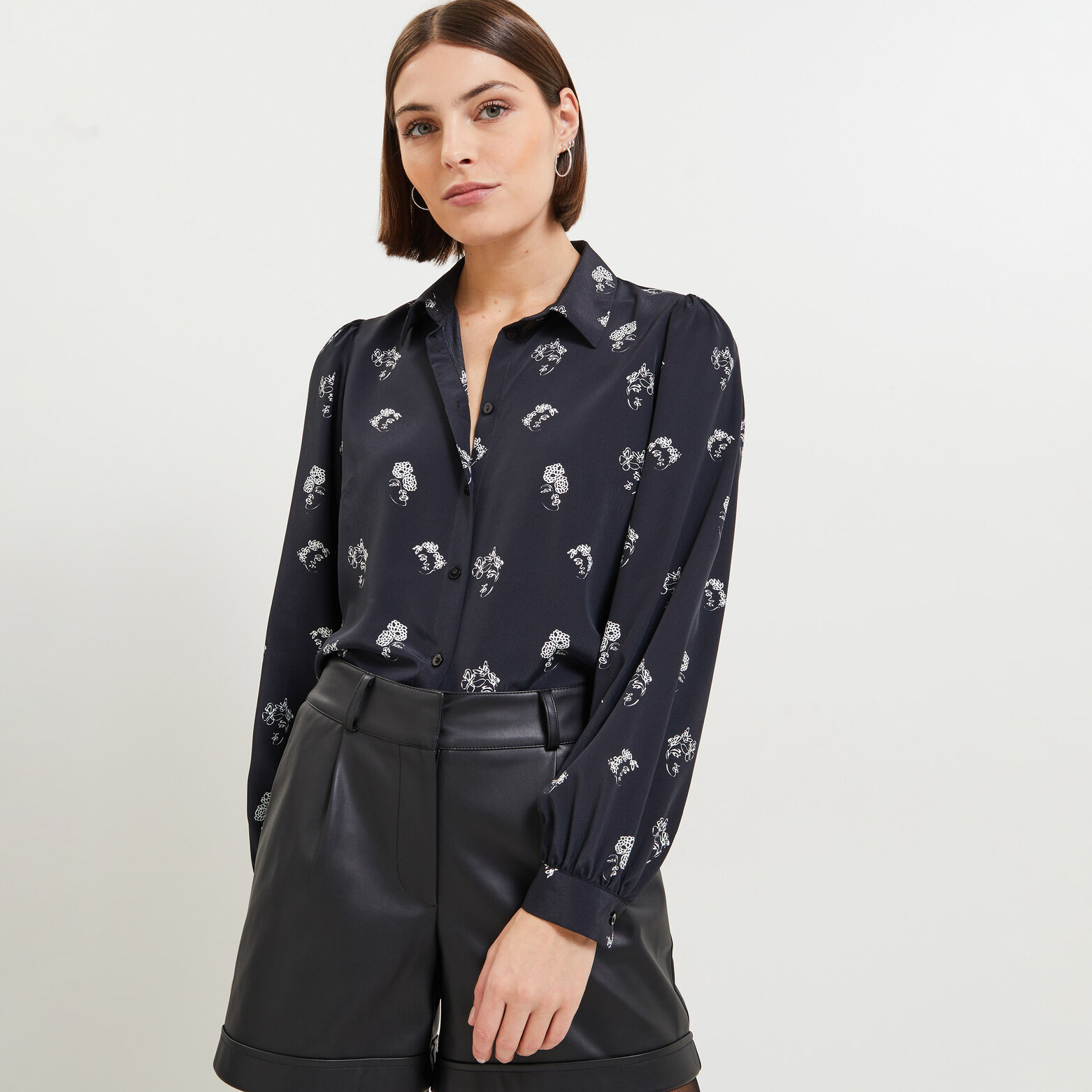 Chemise imprimée femme