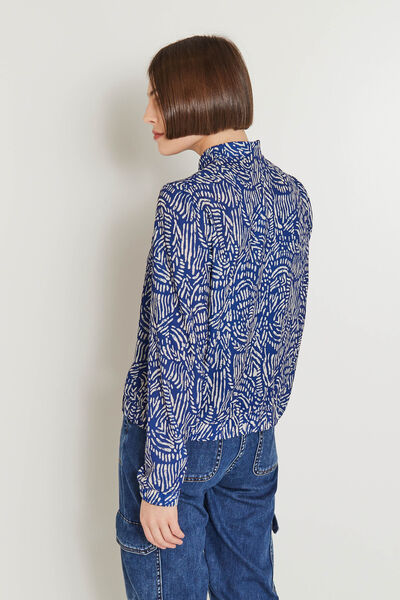 Veste fluide imprimée femme