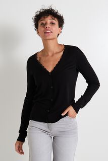 Gilet col V femme