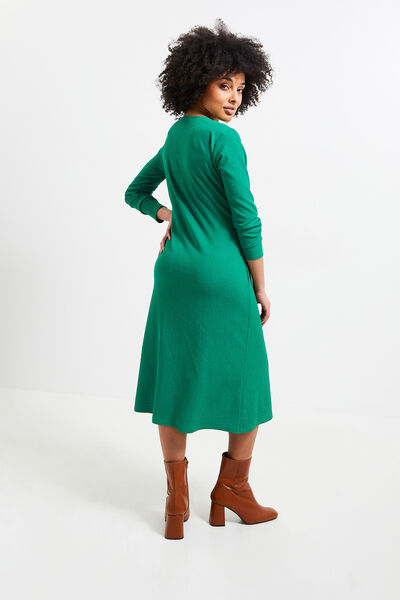 Robe longue maille femme