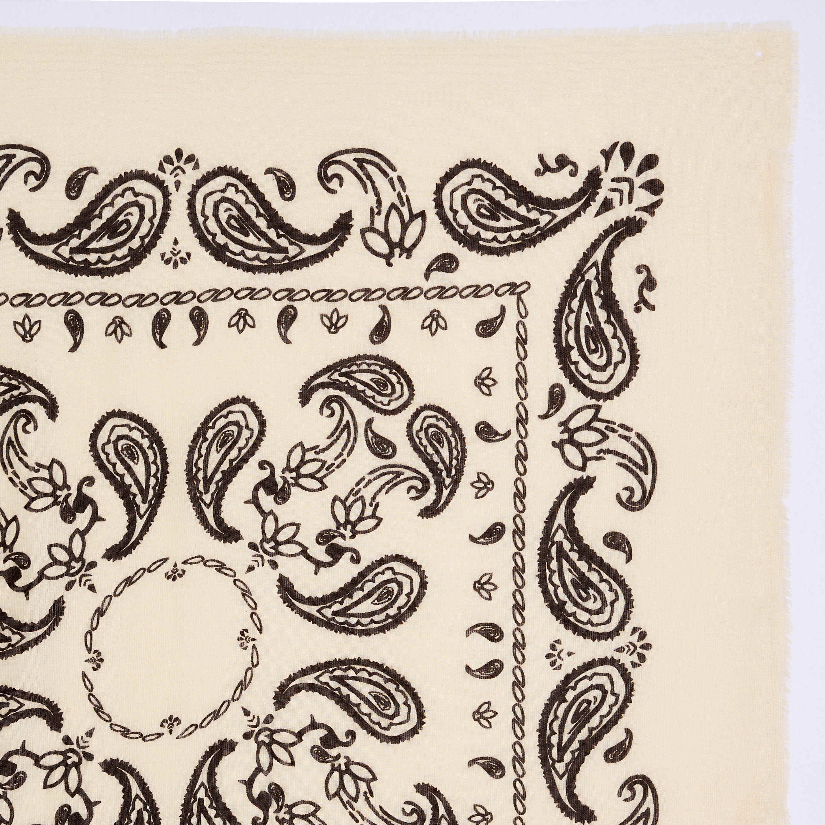 &Eacute;charpe carr&eacute;e motif cachemire femme