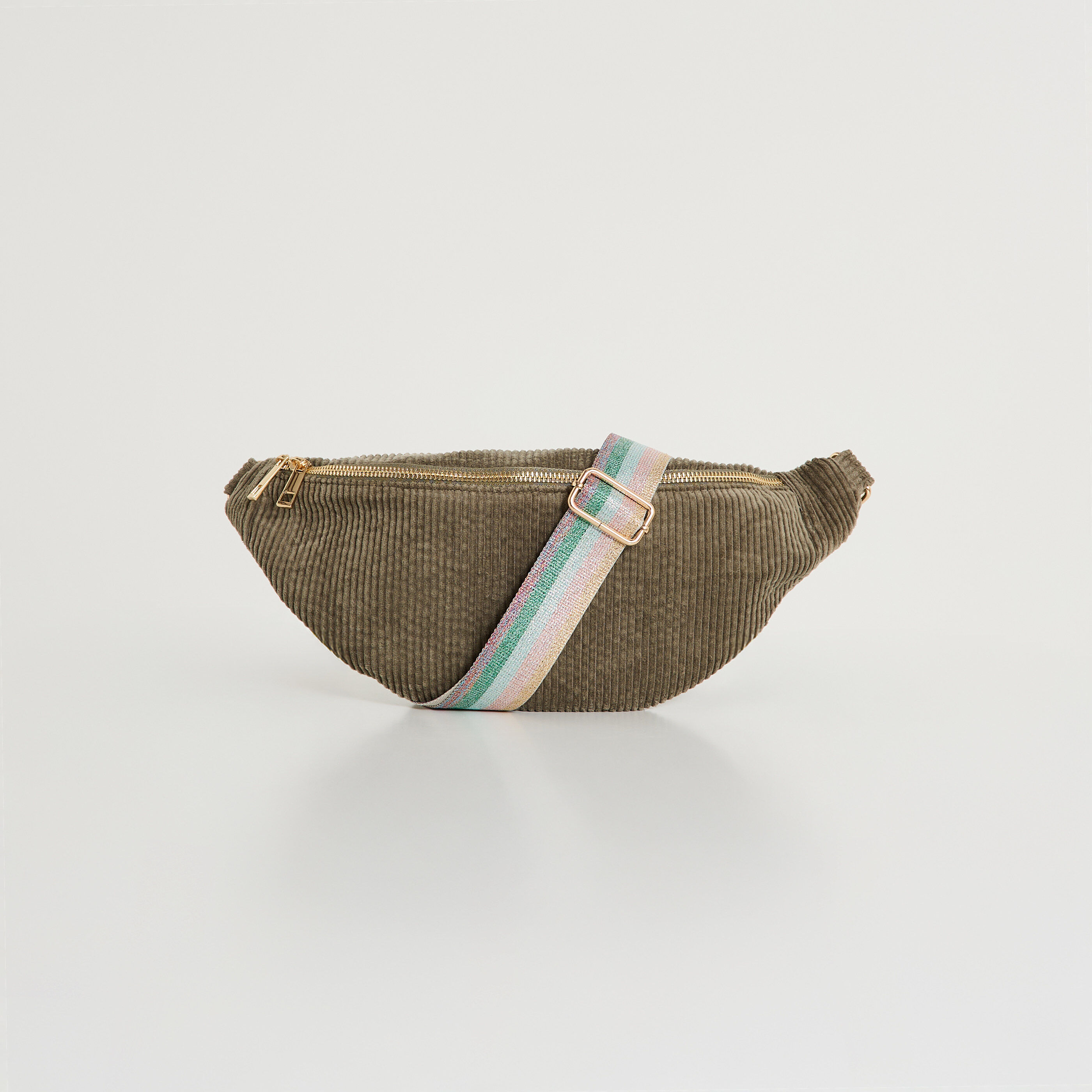 Sac banane uni en velours 