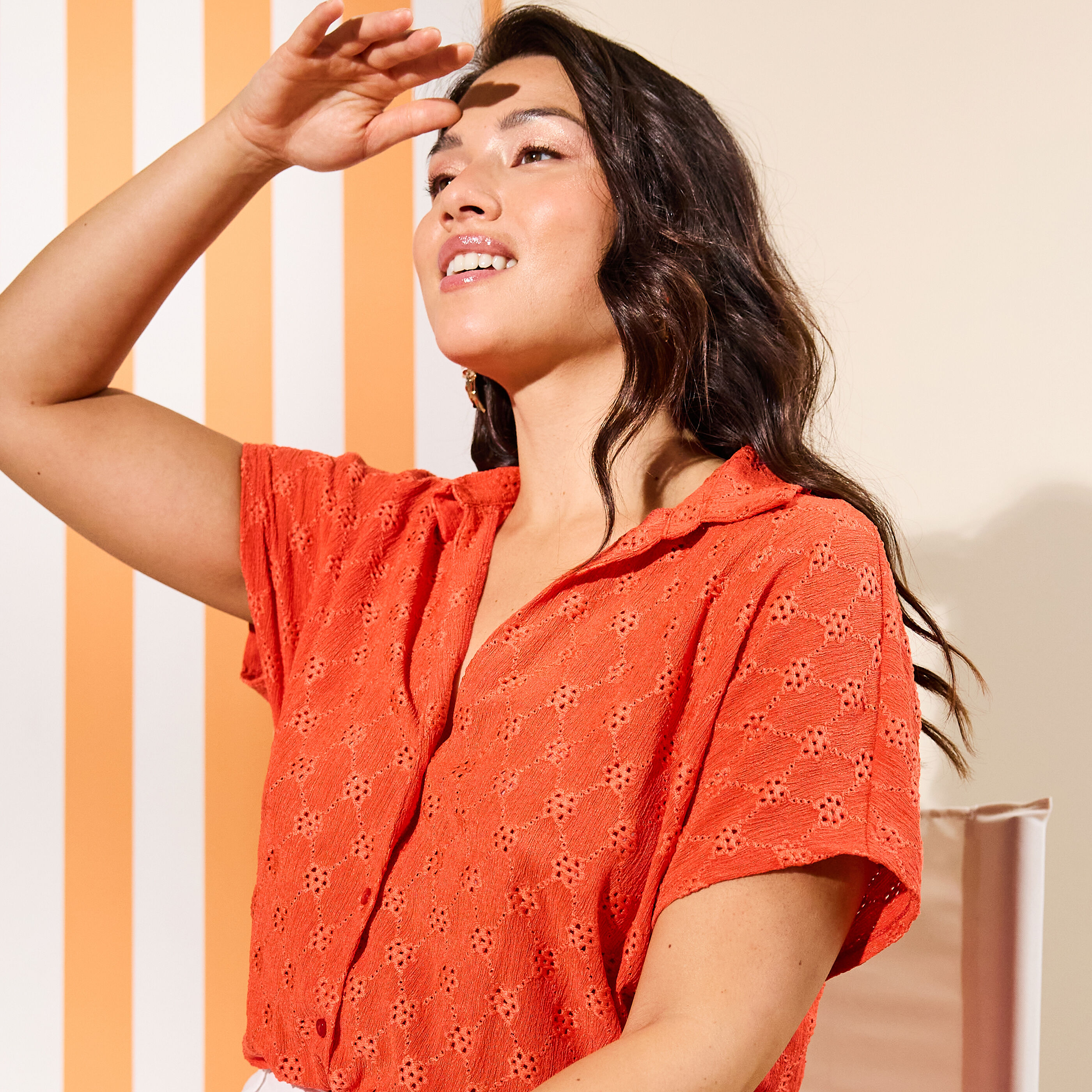 Chemise broderie femme