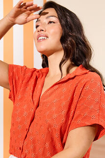 Chemise broderie femme