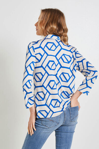 Chemise imprimé graphique femme