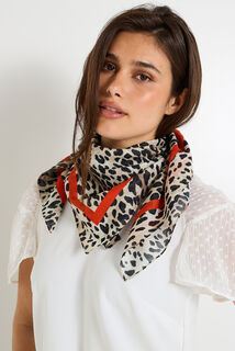 Foulard imprimé léopard femme