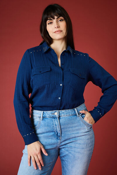 Chemise en gaze de coton femme