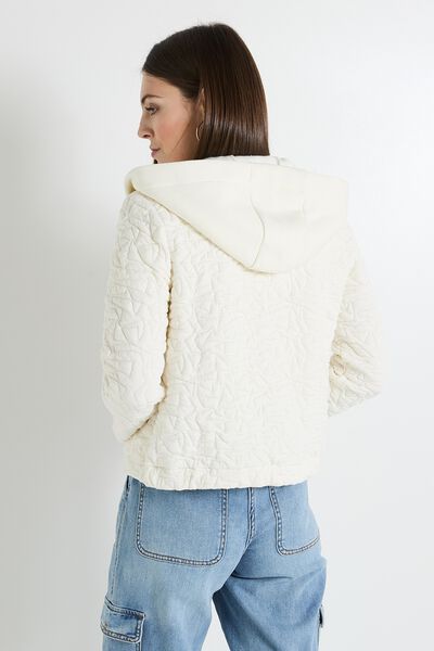 Bomber matelassé en maille femme