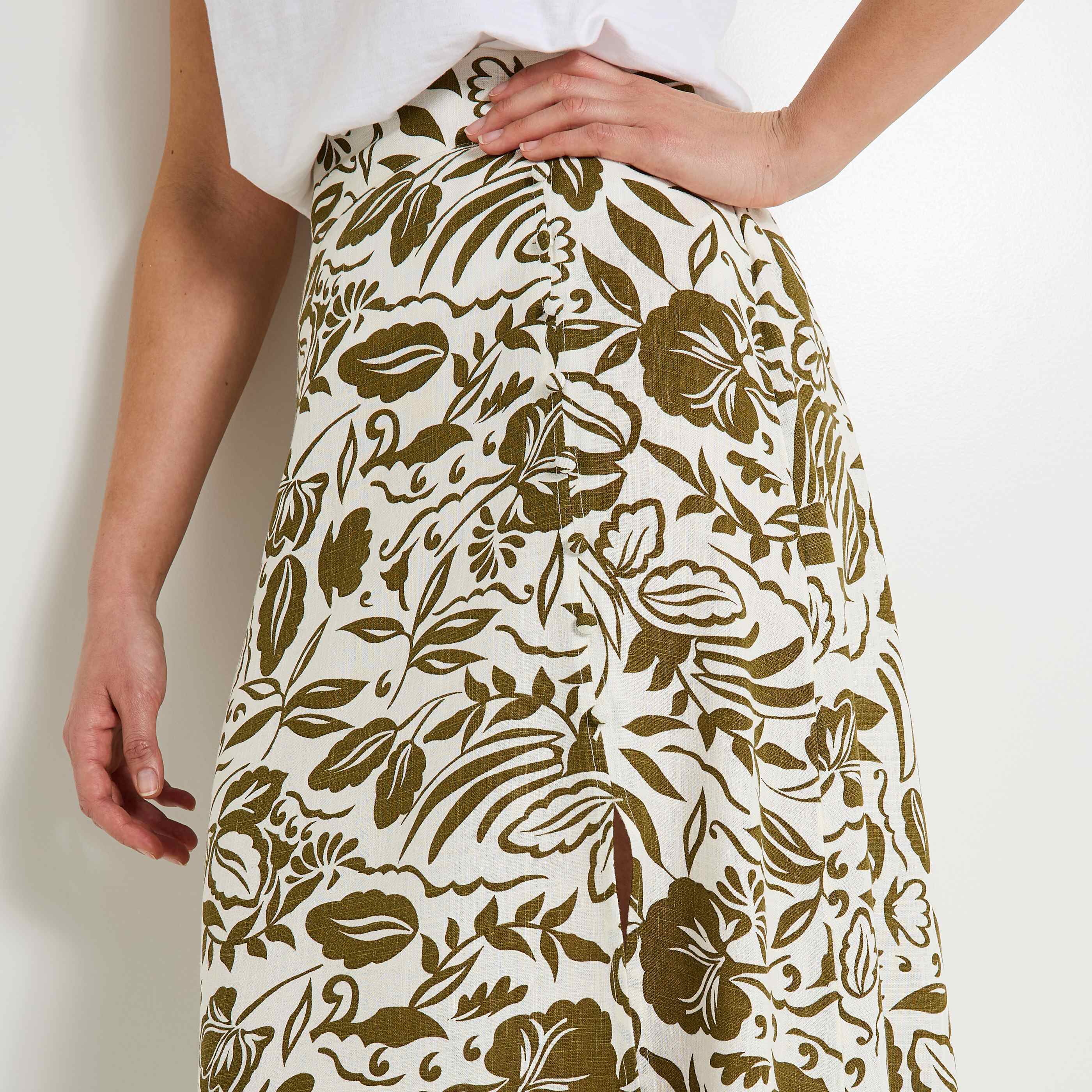 Jupe mi-longue femme