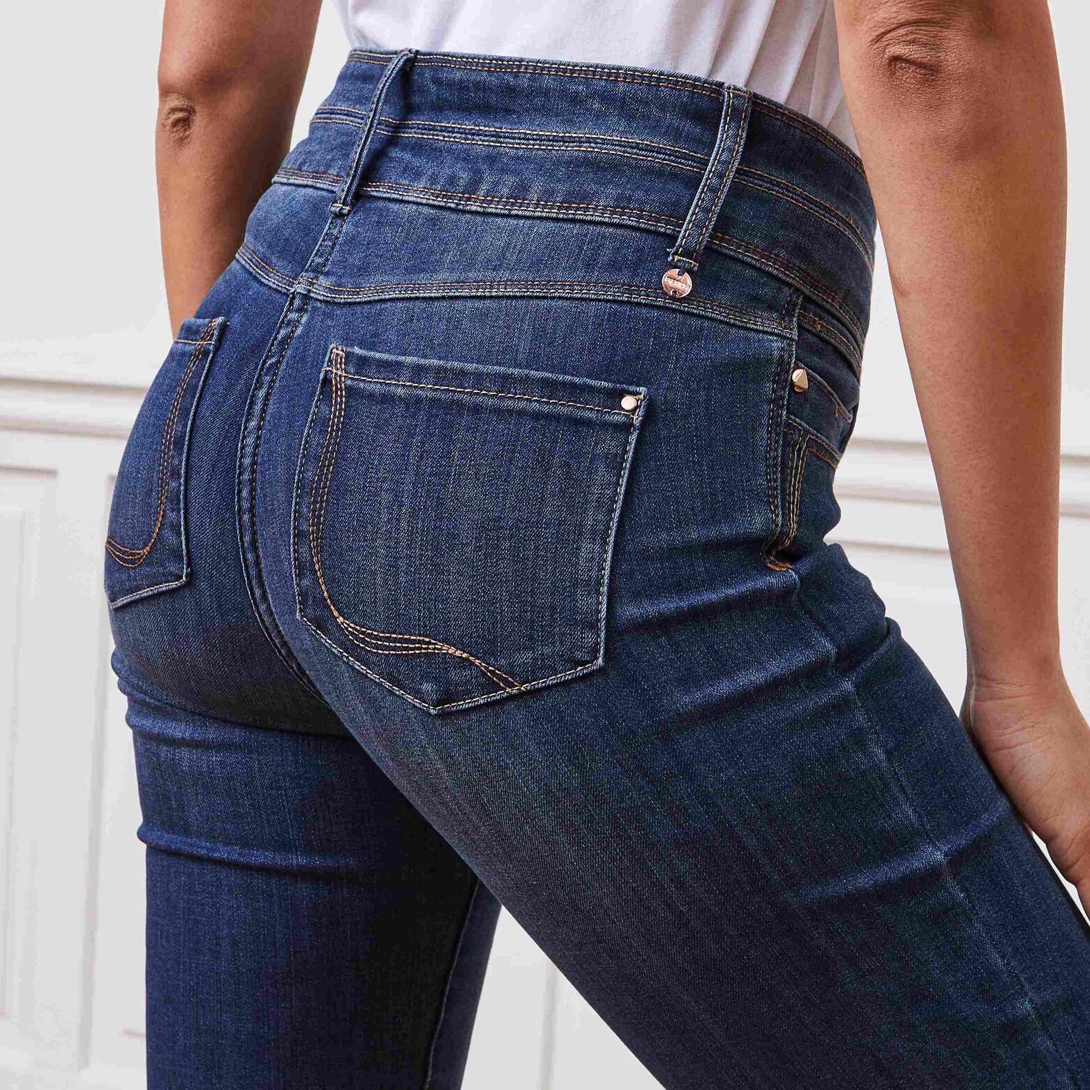 Jean droit taille haute ROME femme